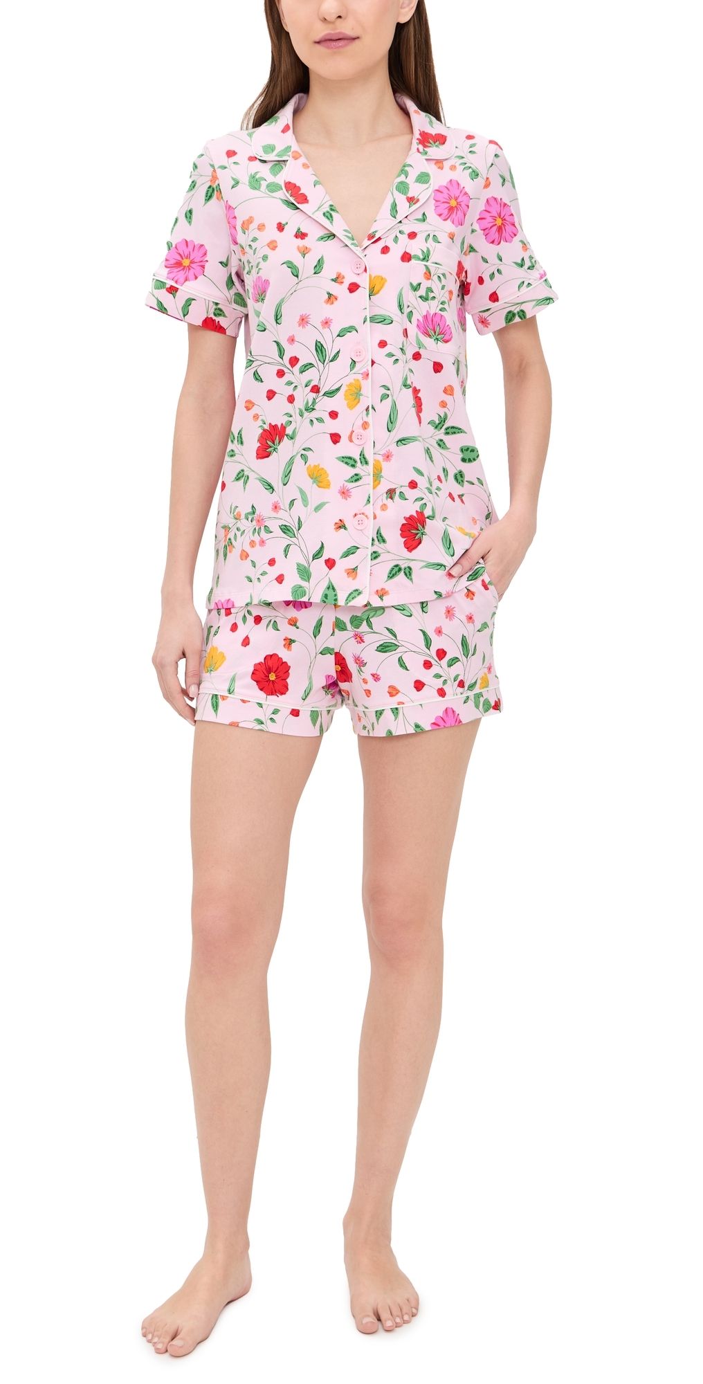 BedHead PJs Floral Jersey PJ Set Sunlit Flora L