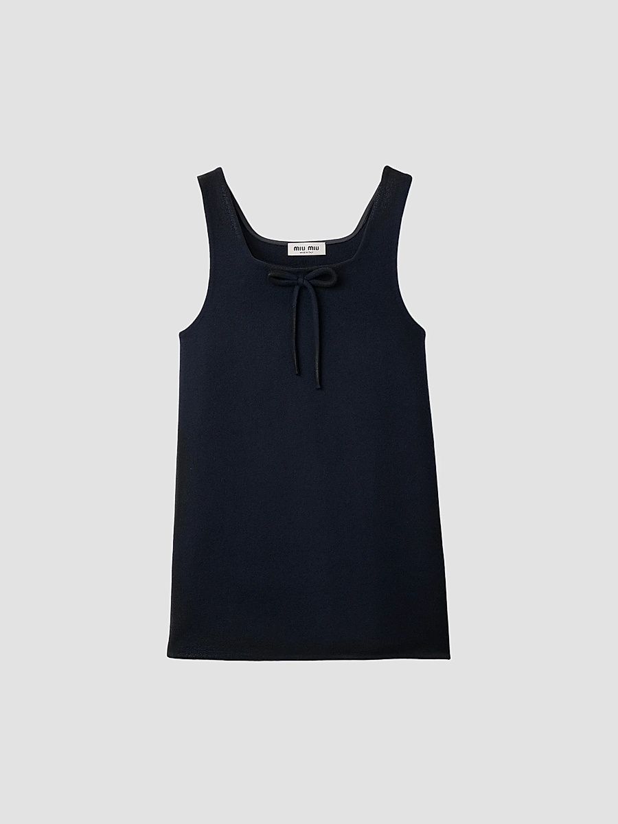 Women's Waxed Double Wool Dress - Blue - Size 0