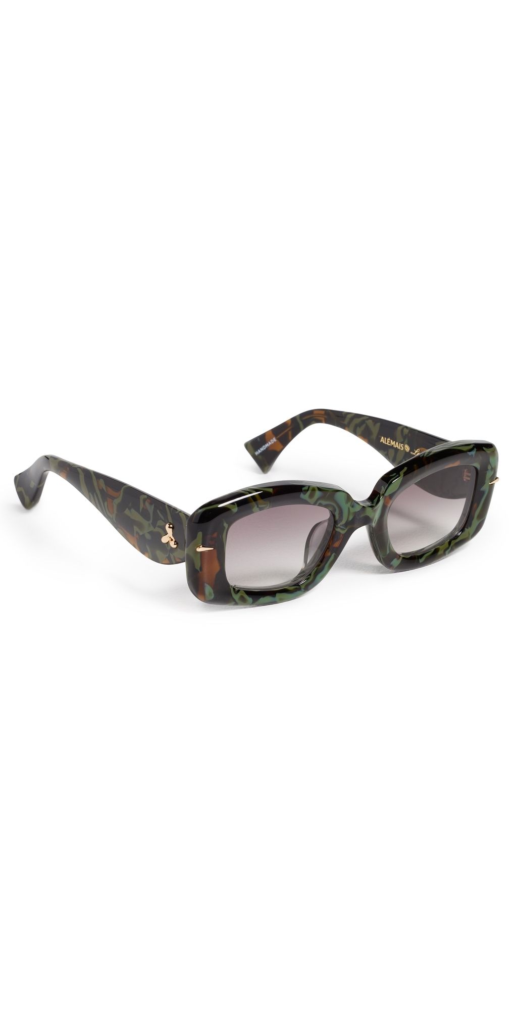 Le Specs Le Specs x Alemais Celestina Sunglasses Jade Marble One Size