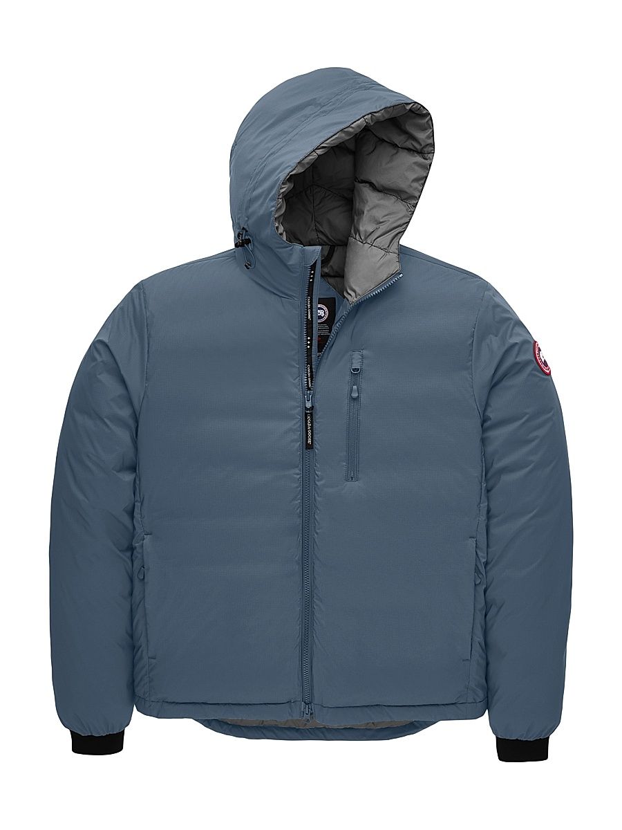Canada Goose Men's Lodge Down Hooded Jacket - Ozone Blue - Size Small