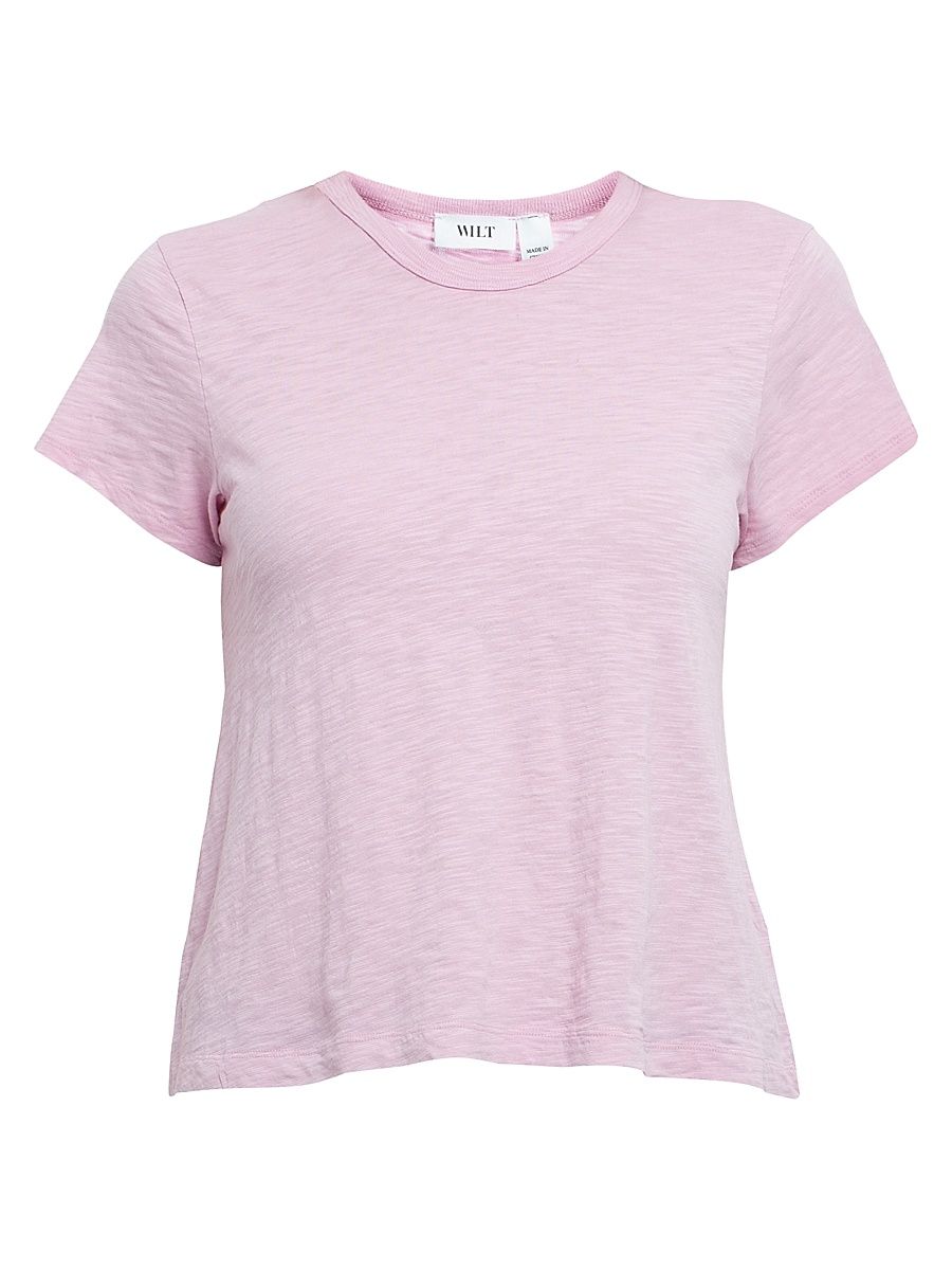 Women's Baby Fit Shrunken Short Sleeve T-Shirt - Mauve Mist - Size XS