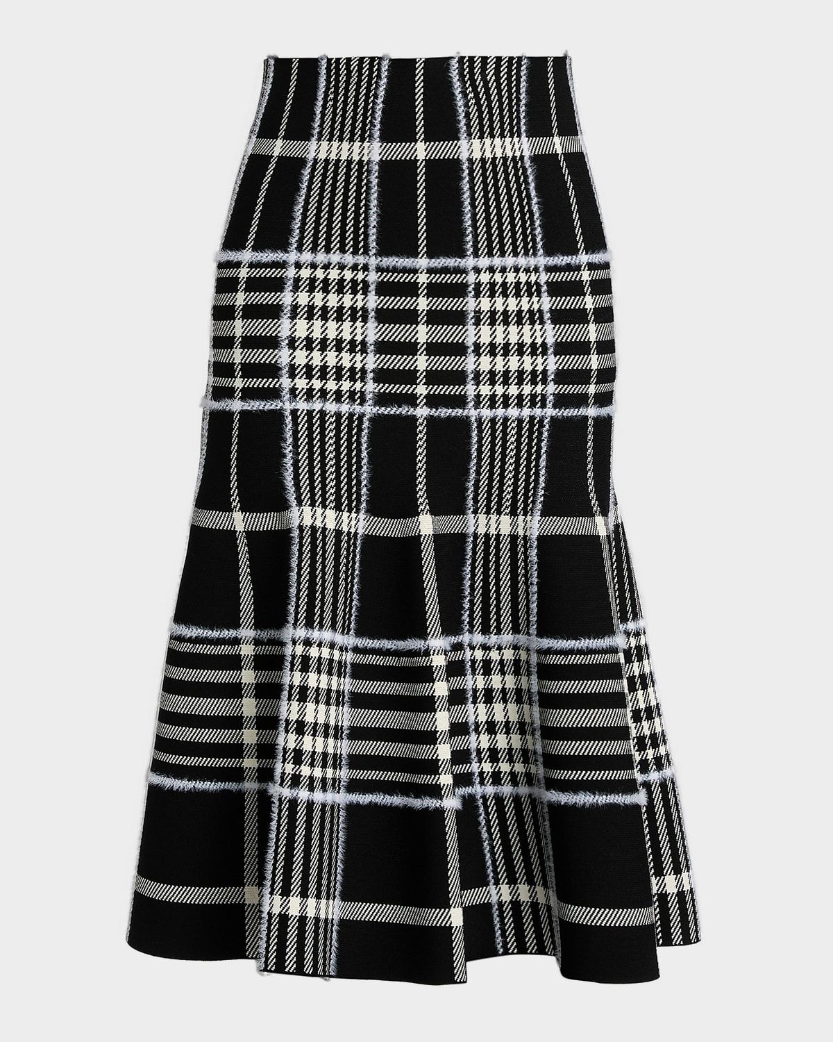 Rory Check Flare Midi Skirt