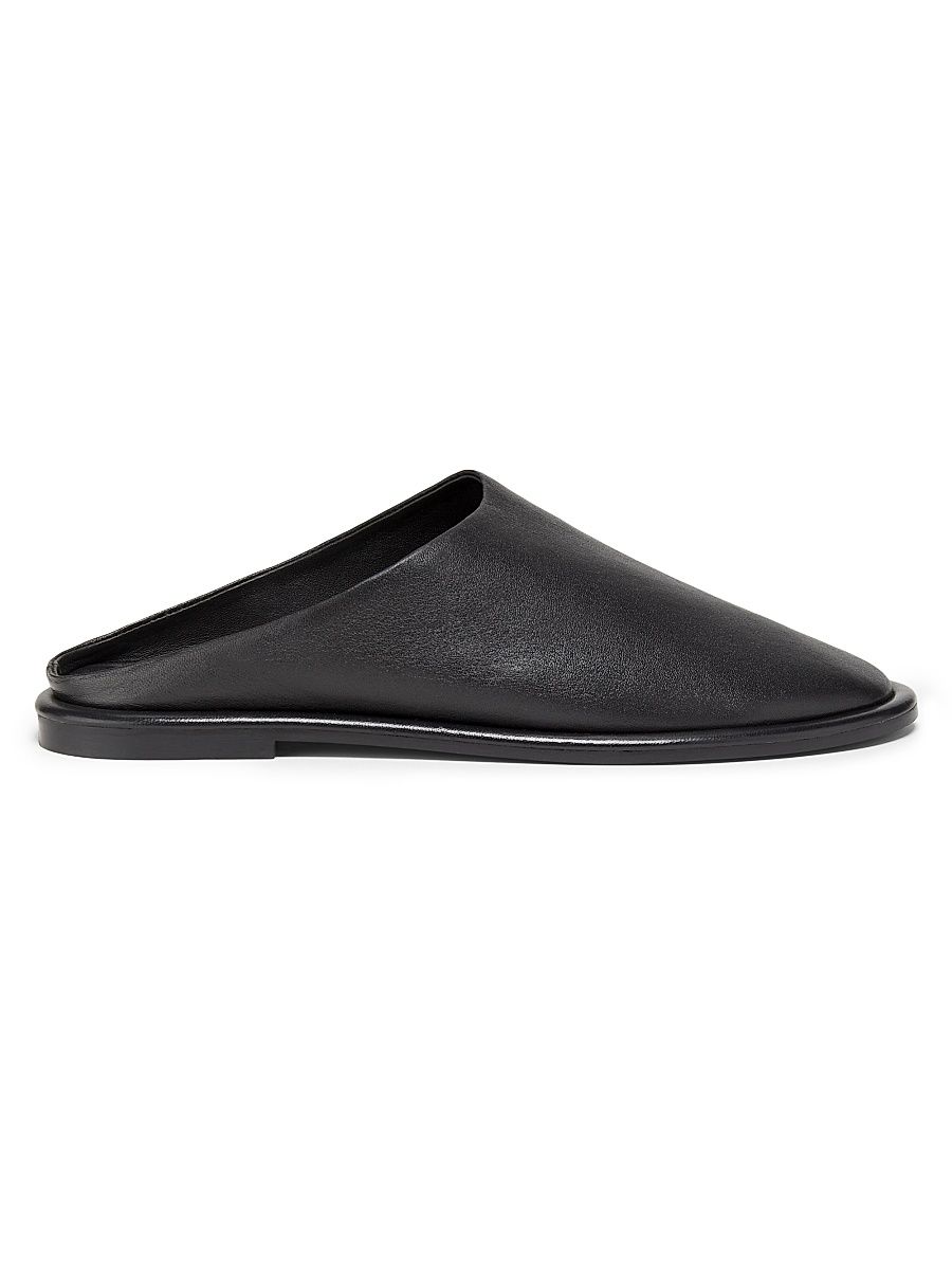 Women's Spencer Leather Mules - Black - Size 10