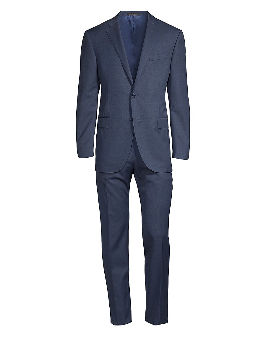Men's Academy Solid Suit - Navy Fan - Size 44