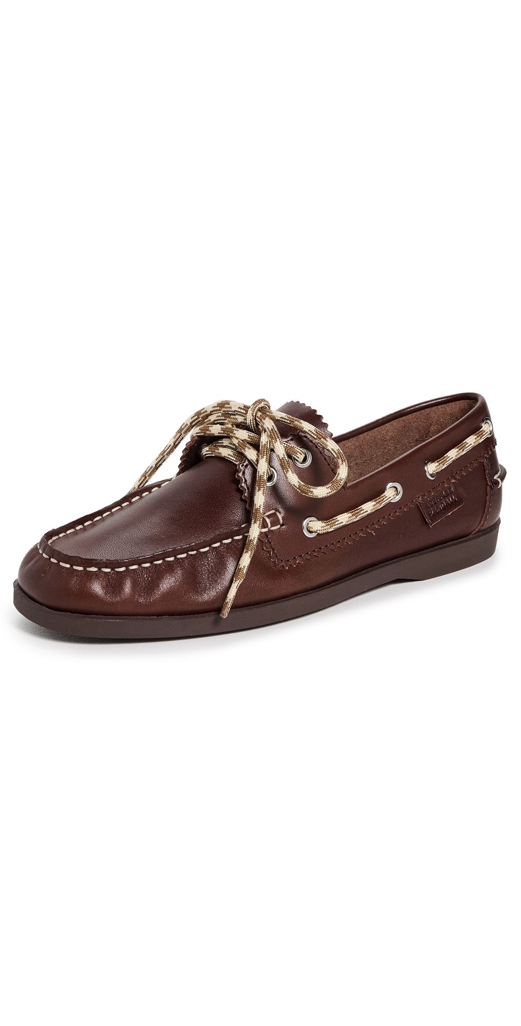 Loeffler Randall Franco Boat Shoes Espresso/Brown/Butter 7.5