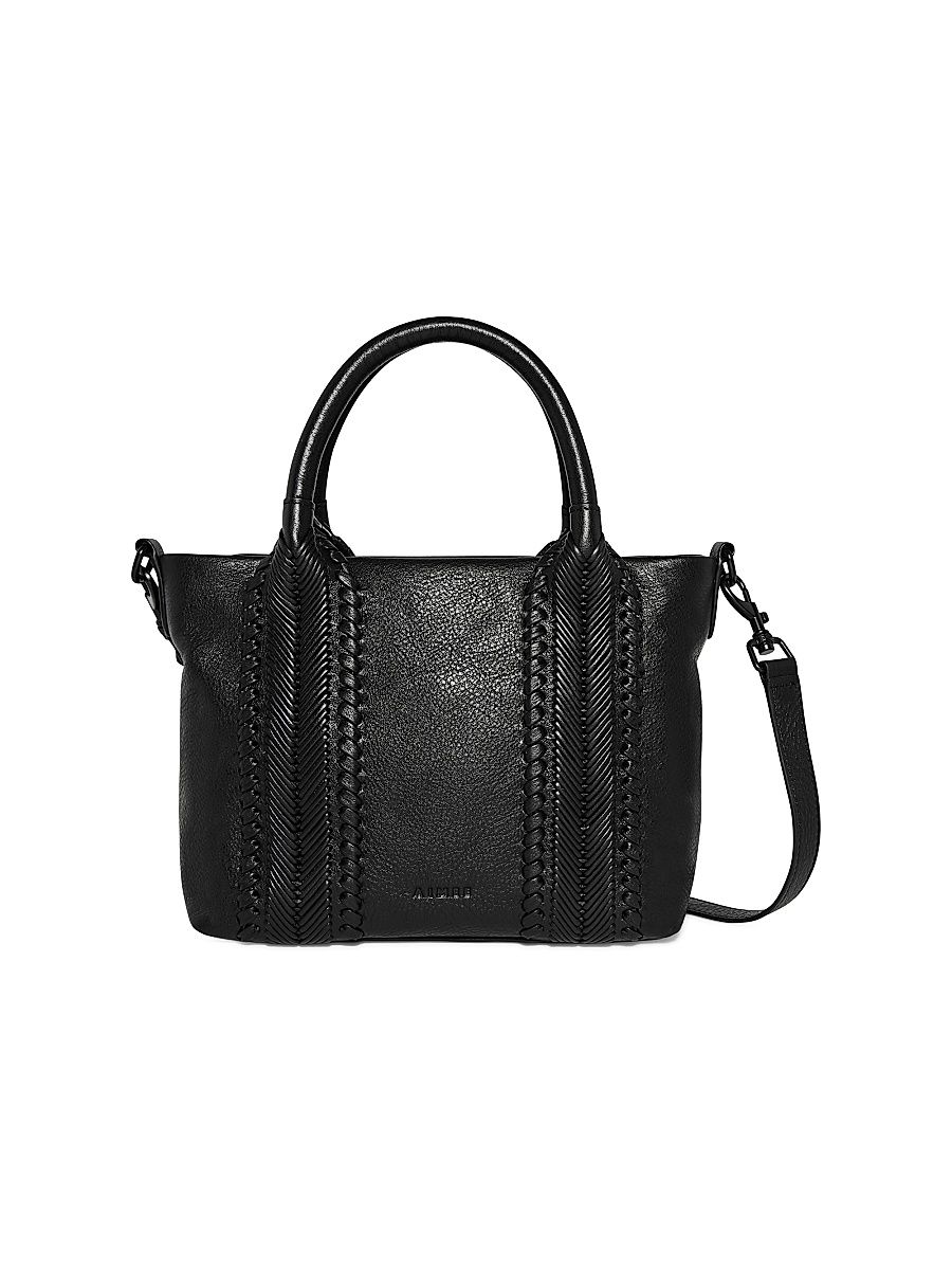 Women's All For Love Leather French Top Handle Bag - Black