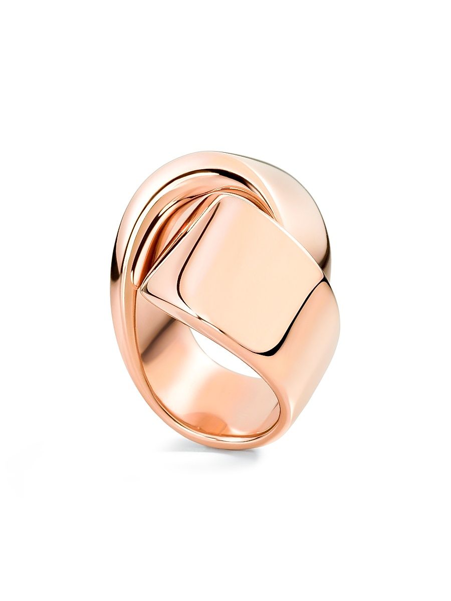 Women's Abraccio 18K Rose Gold Ring - Size 7.5