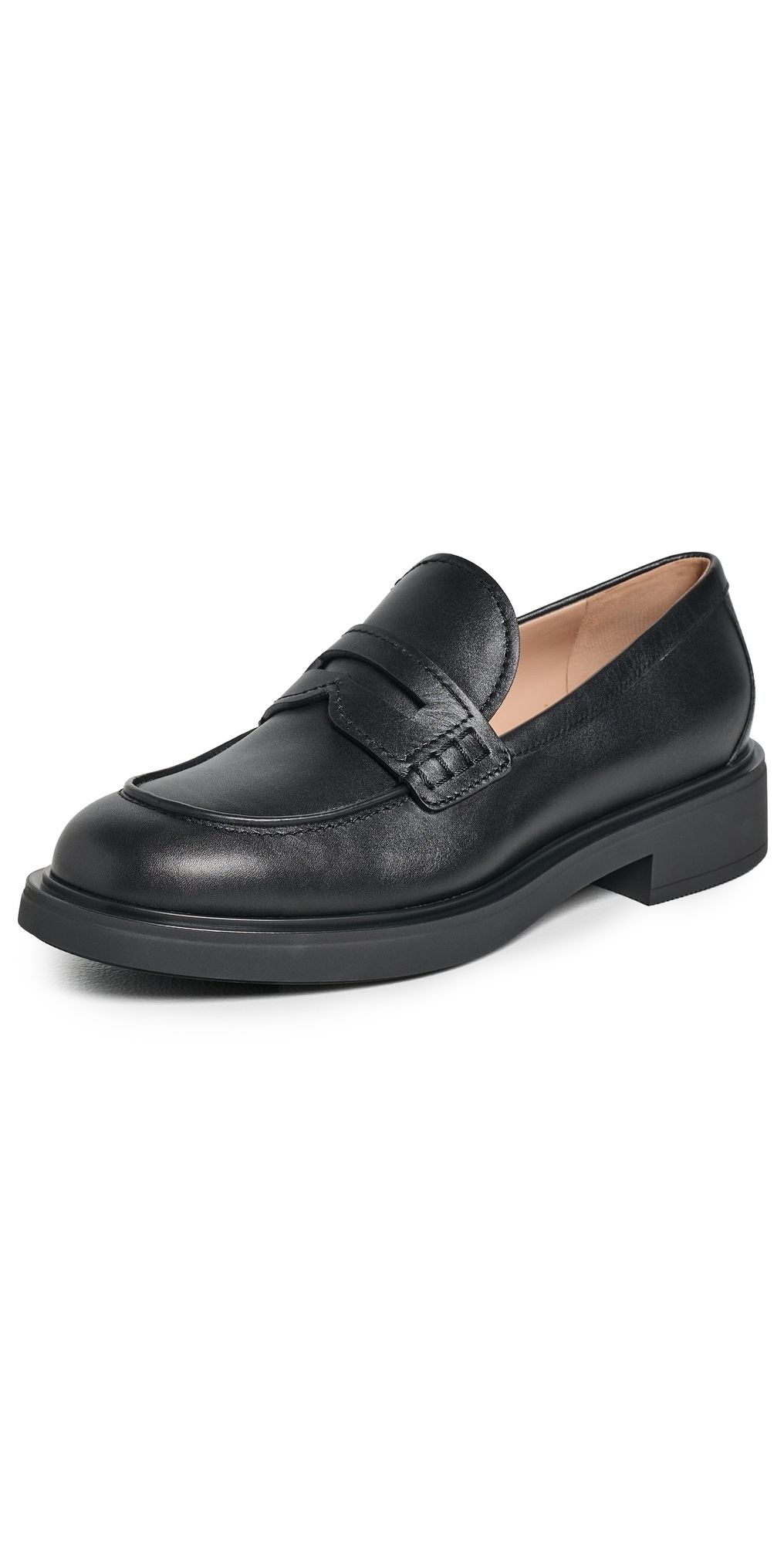 Gianvito Rossi Leather Loafers Black 39