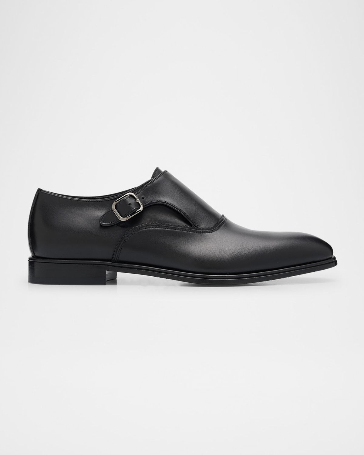Men & apos;s Leather Monk Strap Loafers