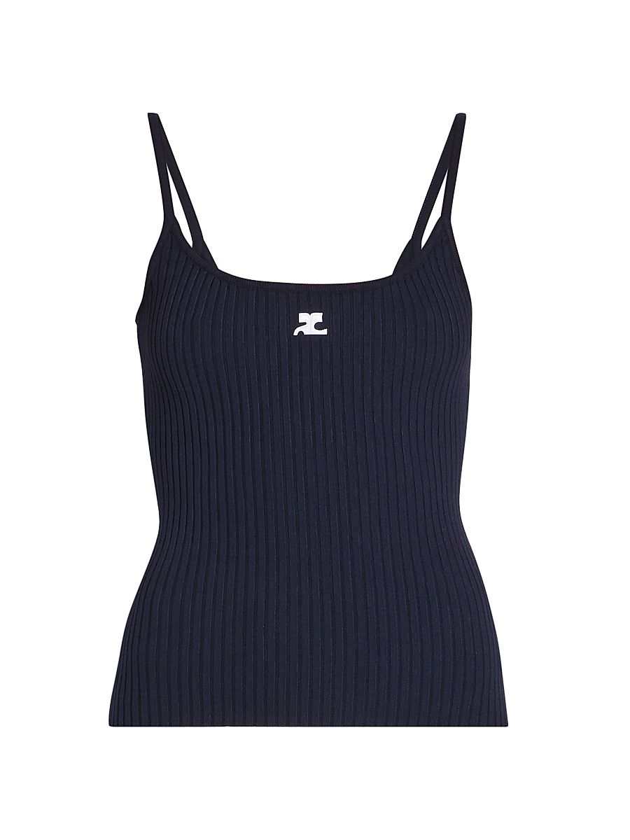 Women's Re-Edition Rib-Knit Tank - Navy - Size Medium