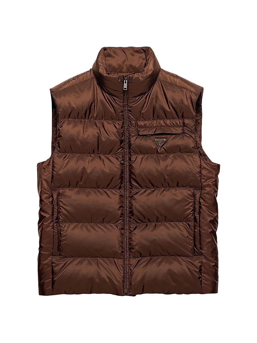 Men's Re-Nylon Vest - Brown - Size 46