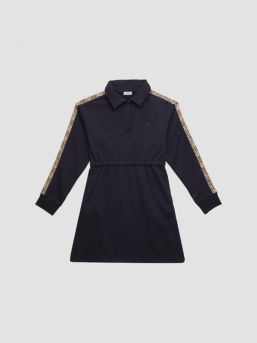 Burberry Girl's Little Girl's & Girl's Check Polo Dress - Navy Blue - Size 12