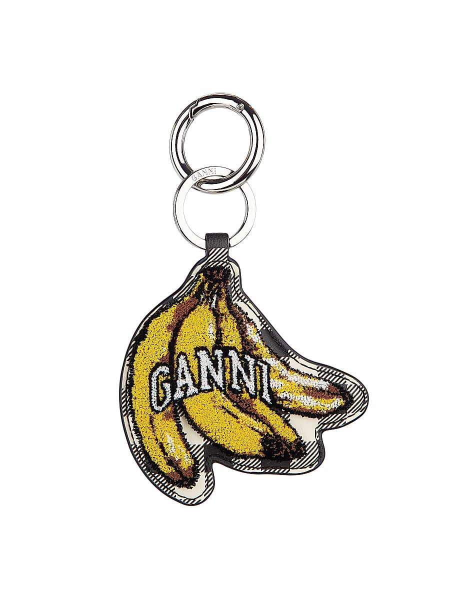 Women's Banana Keyring Velvet - Black