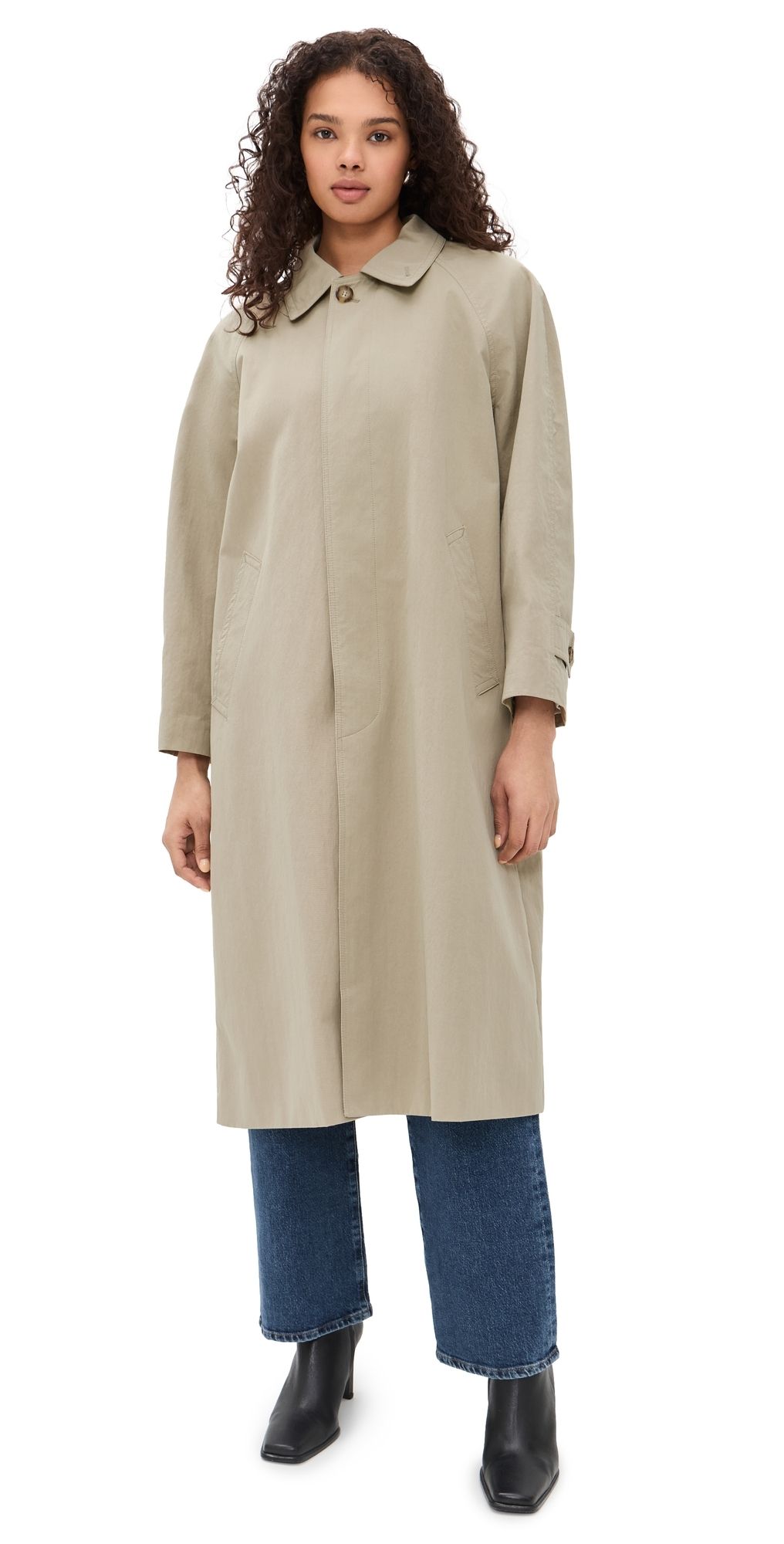DUNST Refined Mac Coat Khaki XS