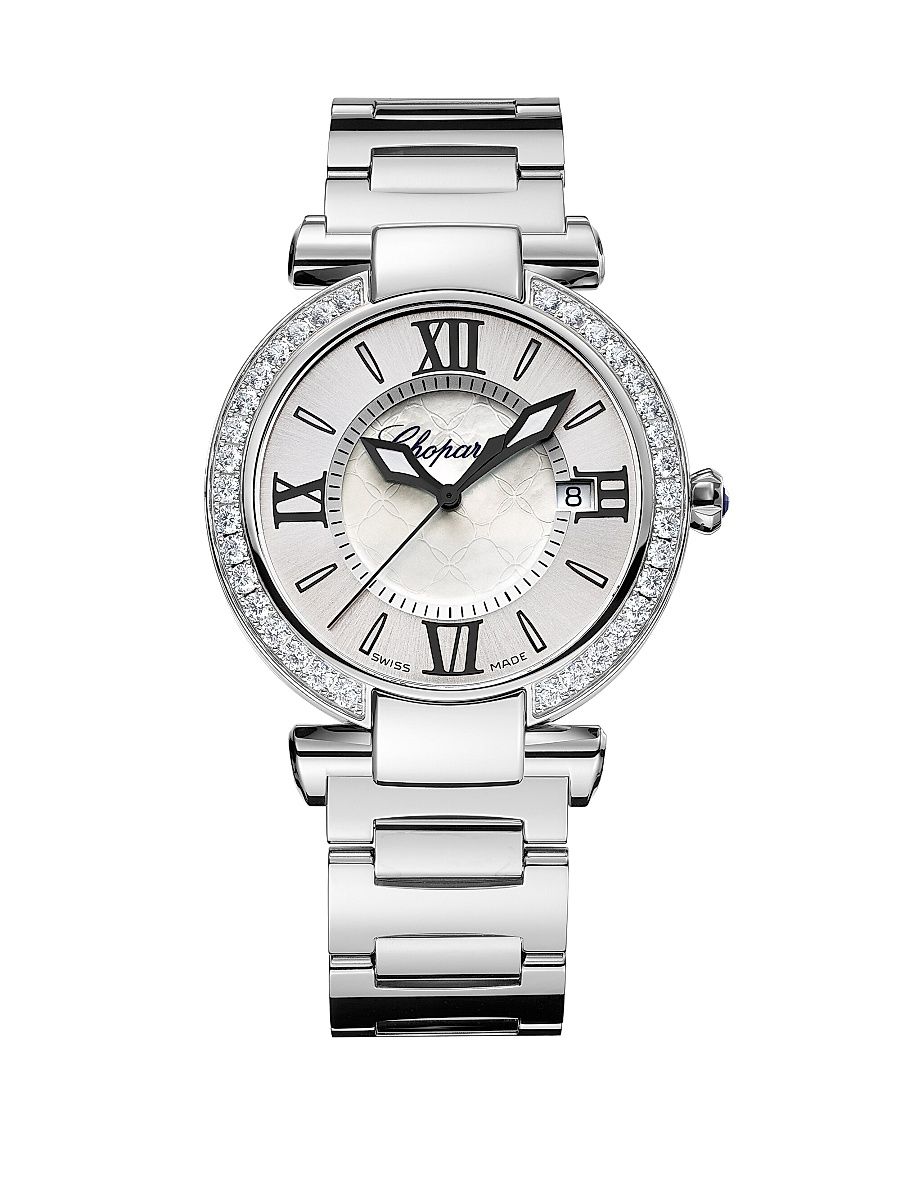 Women's Imperiale Stainless Steel, Diamond & Mother-Of-Pearl Bracelet Watch - Silver