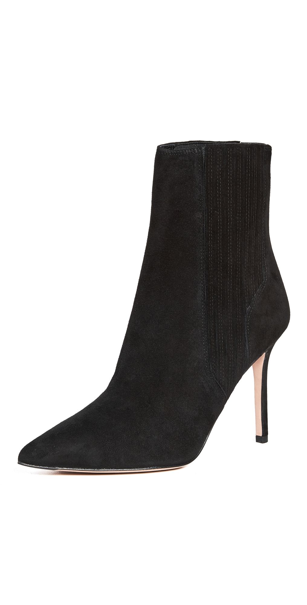 Veronica Beard Lisa Stiletto-Heel Booties Black 11