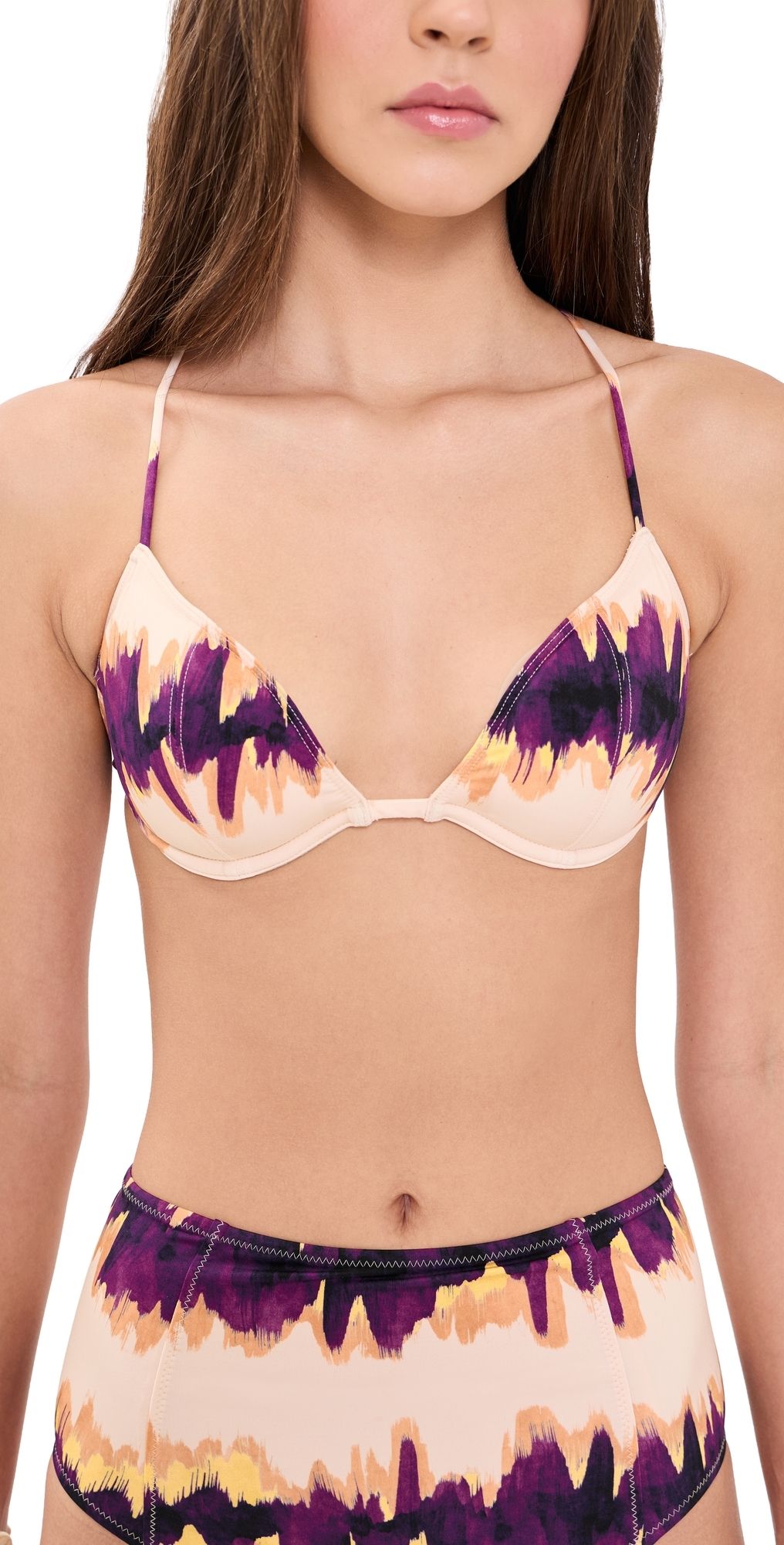 Ulla Johnson Floria Tie Bikini Top Quarry S