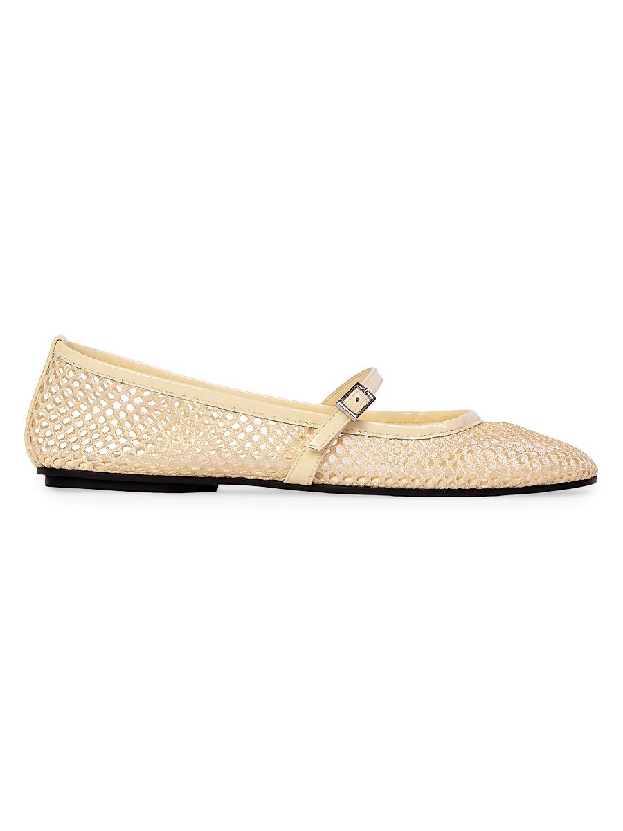 Women's Mika Mesh Ballerina Flats - Butter Mesh - Size 8.5