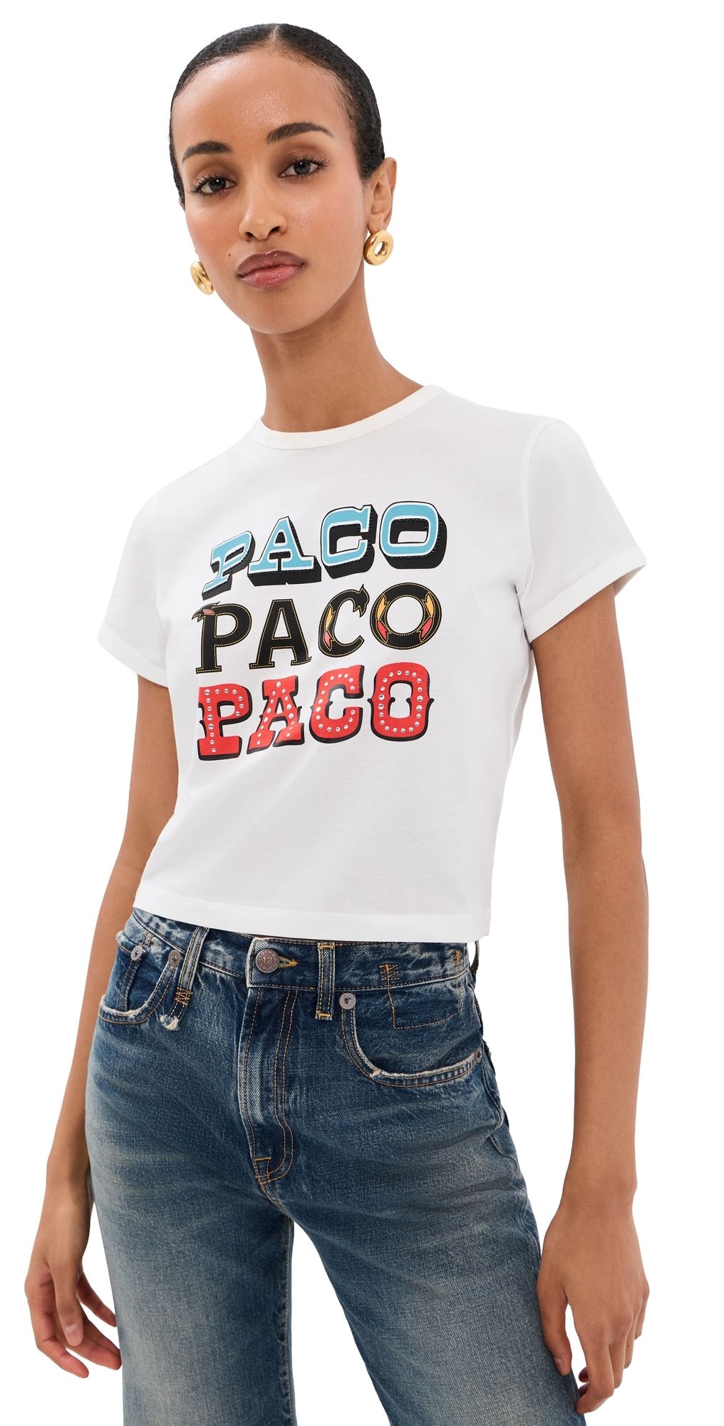rabanne Paco T-Shirt White M