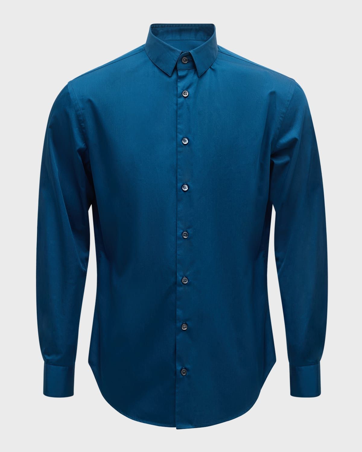 Men & apos;s Solid Cotton Sport Shirt