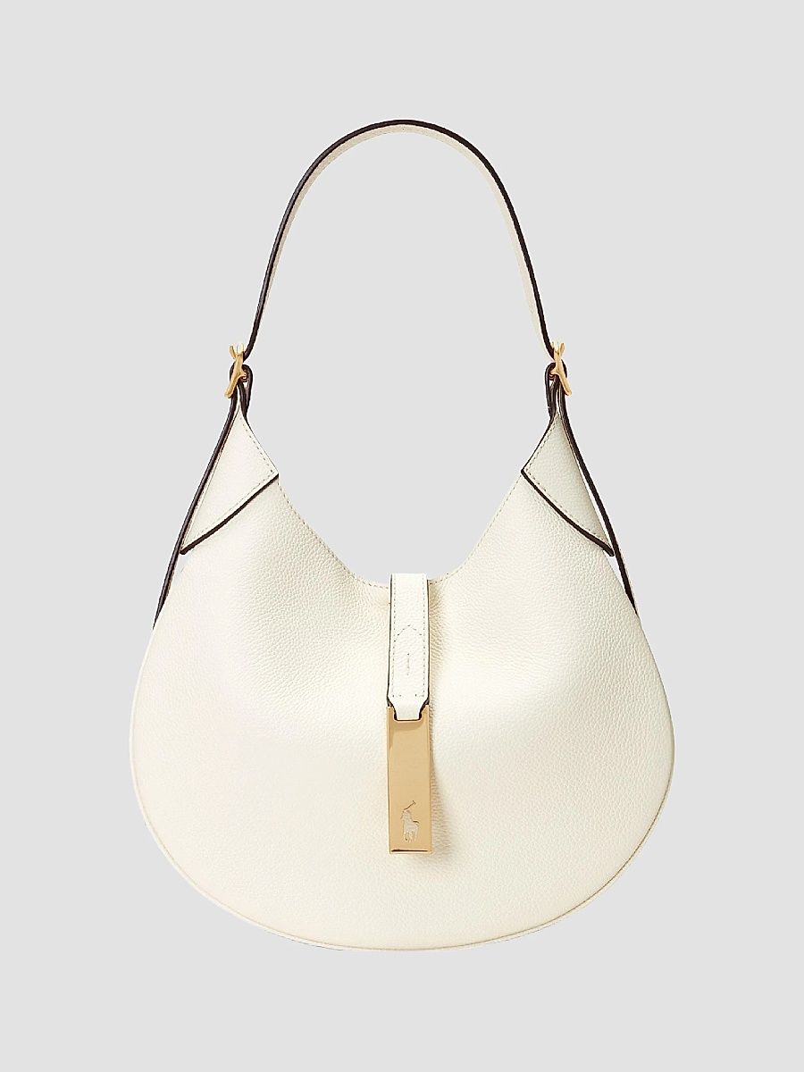 Polo Ralph Lauren Women's Polo ID Small Leather Bag - Ivory