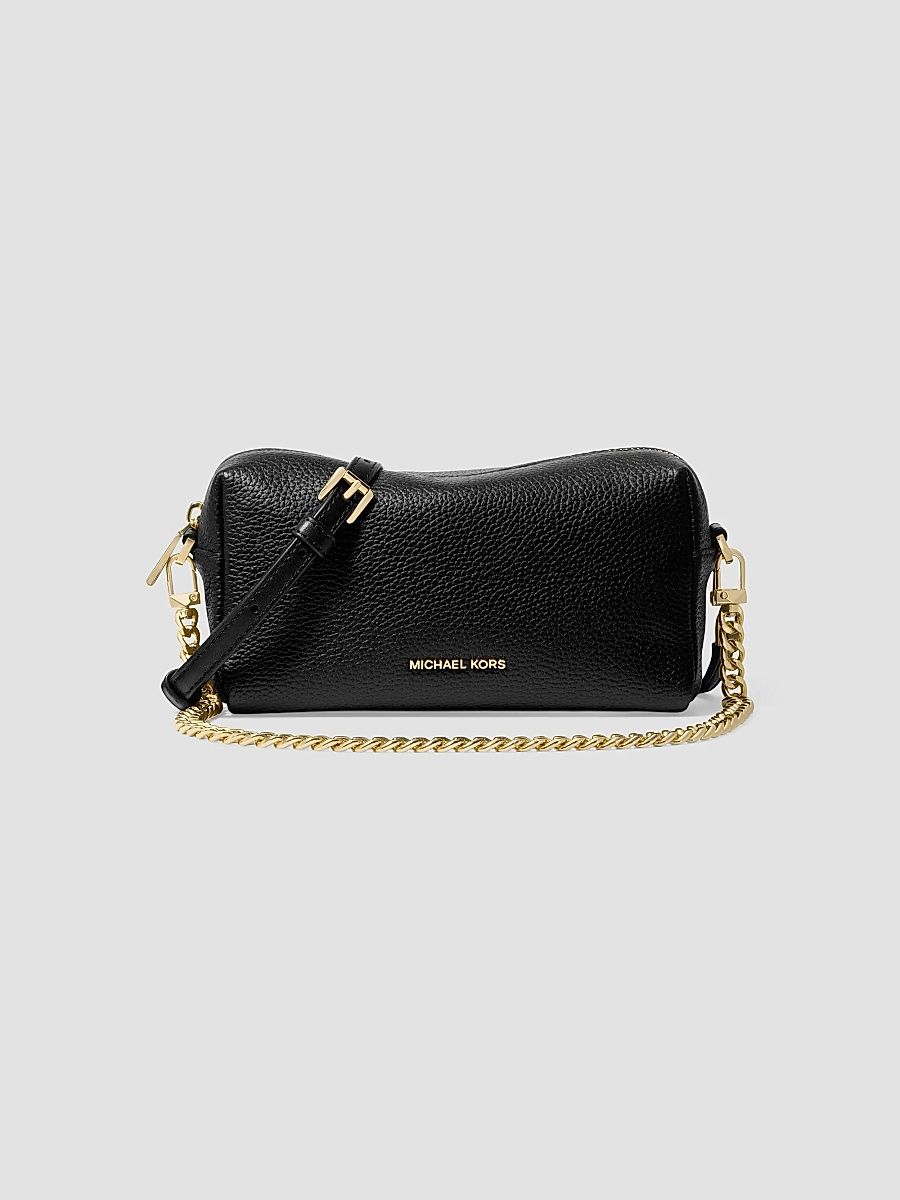 MICHAEL Michael Kors Women's Bryant Small Leather Shoulder Bag - Black