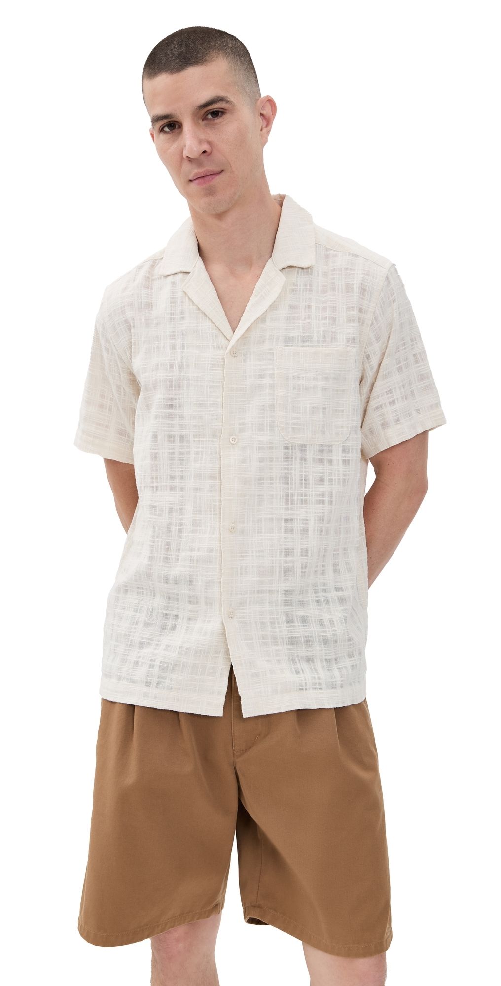 Les Deux Lesley Slub Shirt 2.0 Ivory M