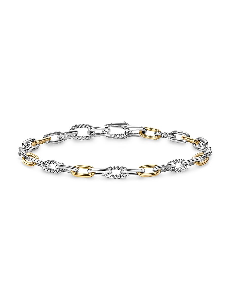 Men's DY Madison Chain Bracelet in Sterling Silver - Silver - Size Medium
