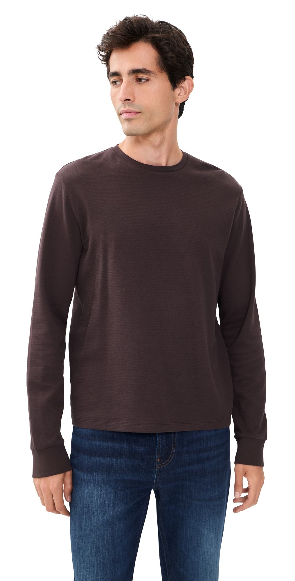 FRAME Duo Fold Tee Deep Brown S