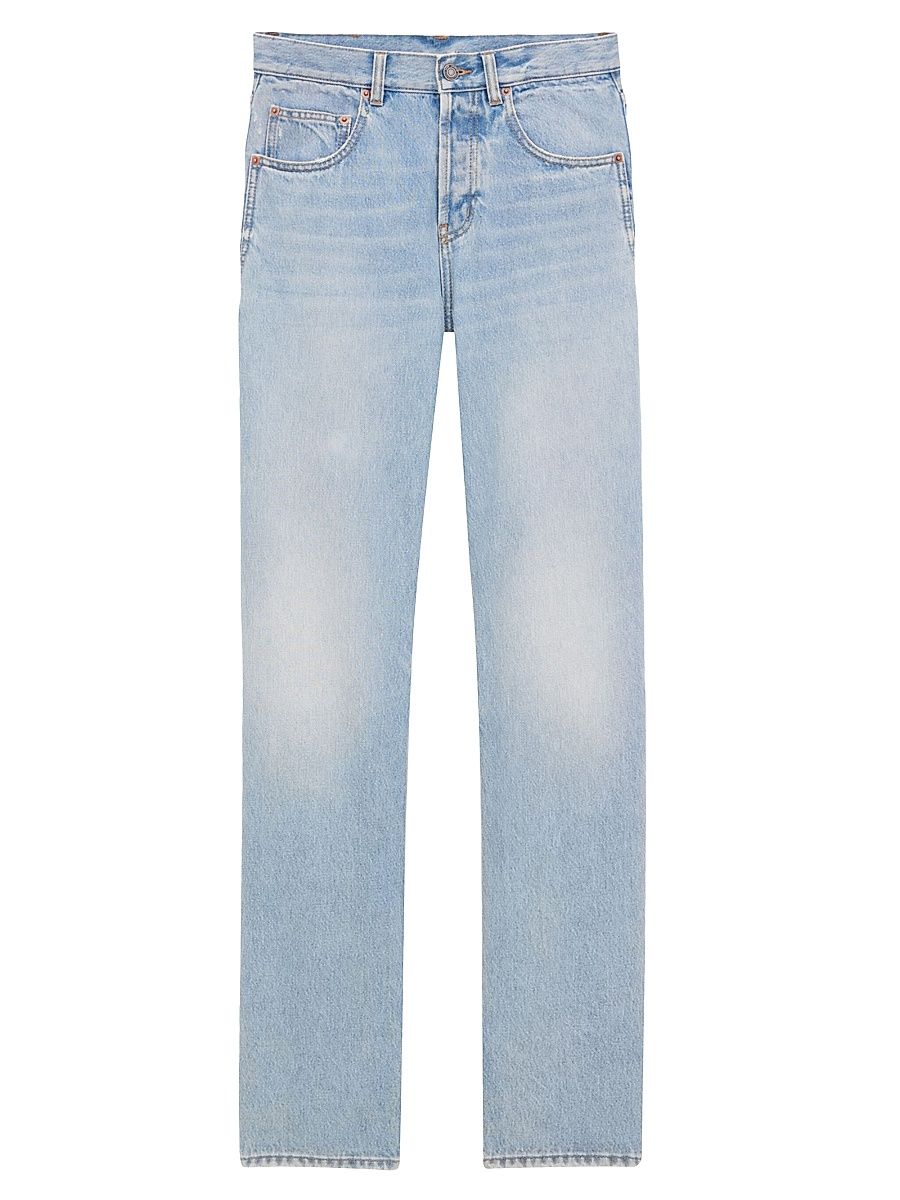 Saint Laurent Men's Baggy Jeans in Denim - Michigan Blue - Size 27