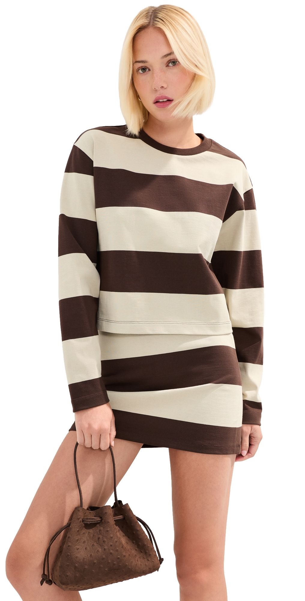 LE BOP Danica Top Chocolate/Beige S
