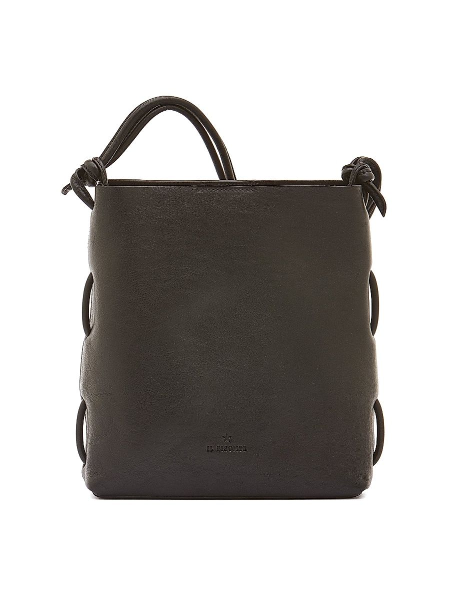 Women's Snodo Leather Shoulder Bag - Black