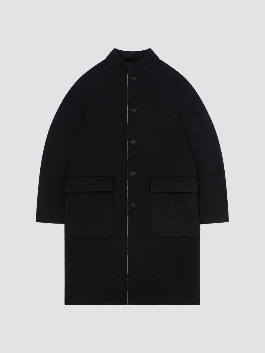 Givenchy Men's Coat in Wool - White Black - Size 36
