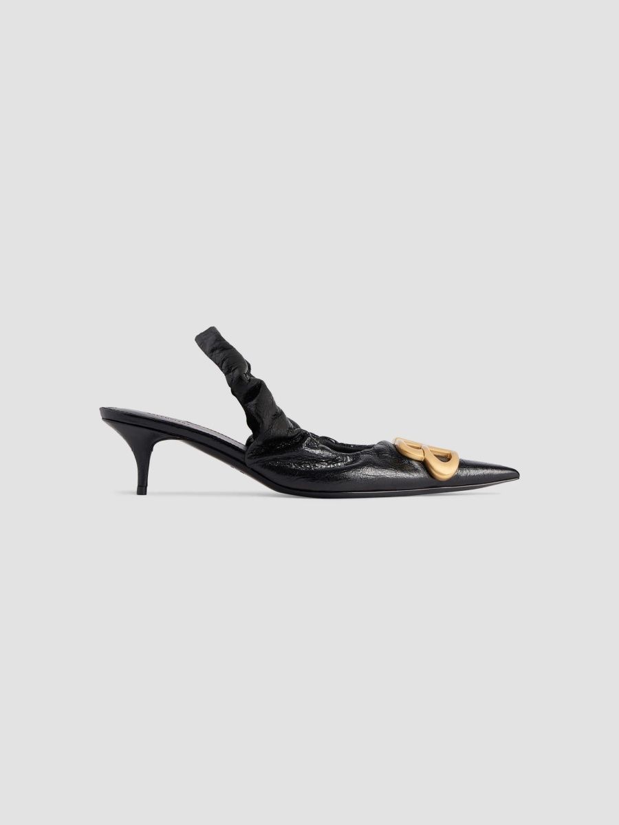 Balenciaga Women's Monaco 50MM Slingback Pumps - Black - Size 6
