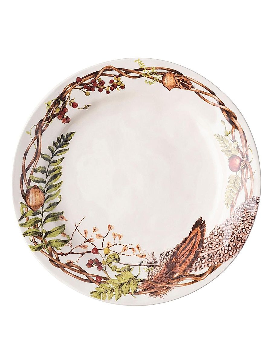Forest Walk Dinner Plate - Cafe Au Lait