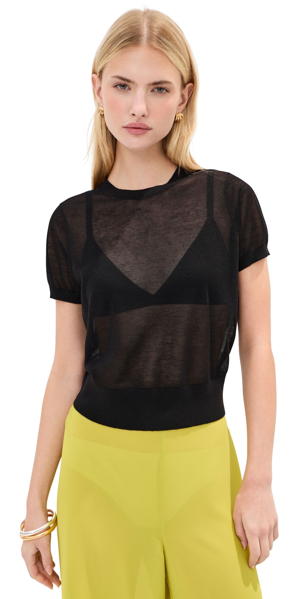 LE BOP Talia Tee White XS