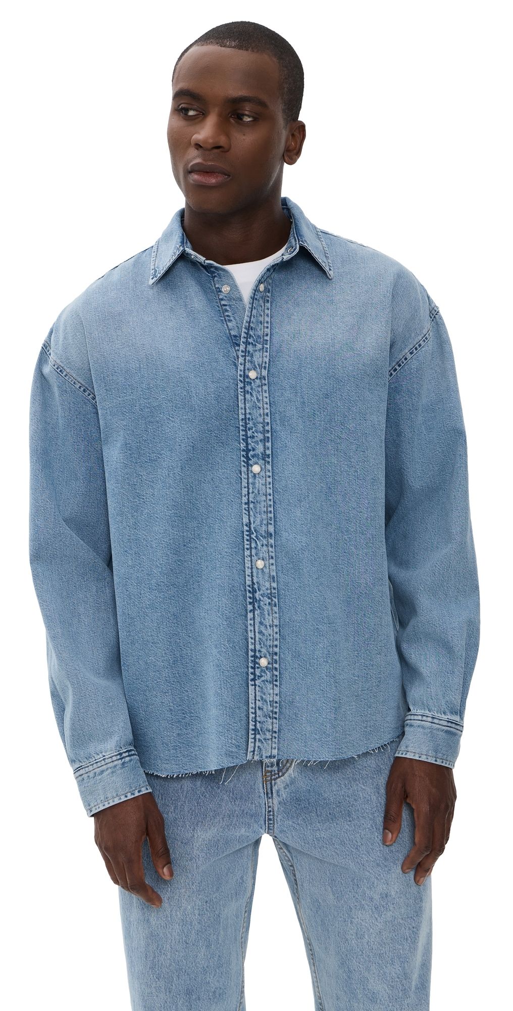 FRAME Relaxed Denim Shirt Suntrace M