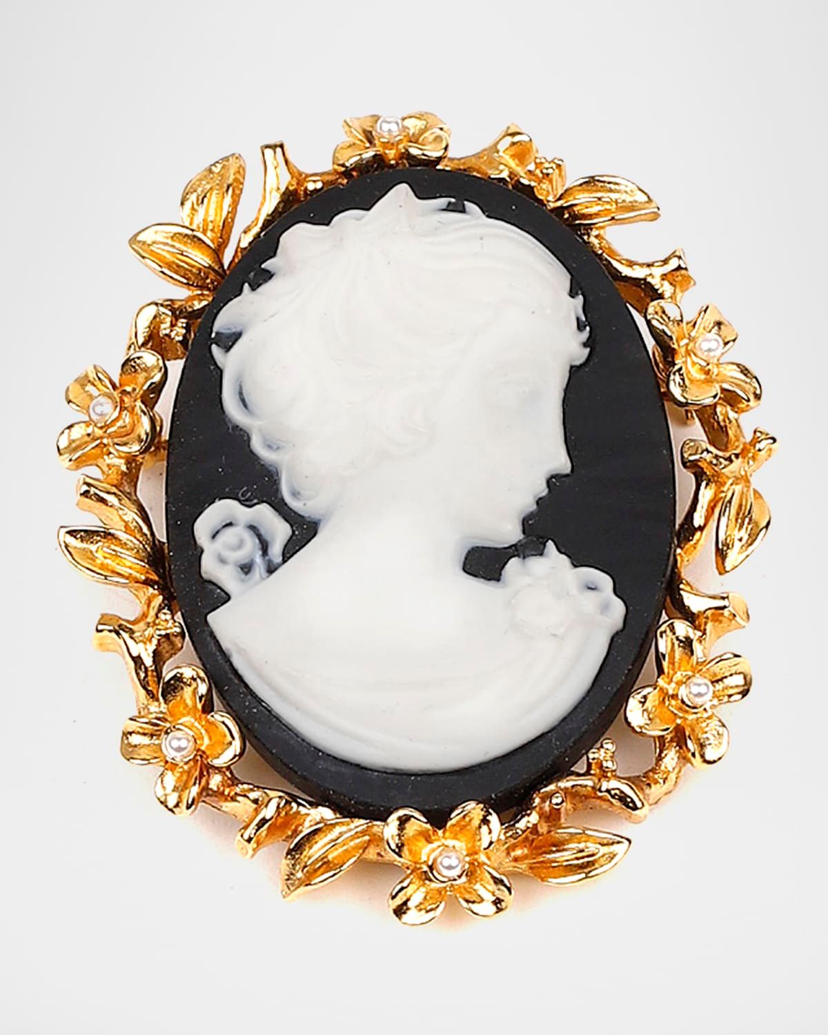 Cameo Gold Pin