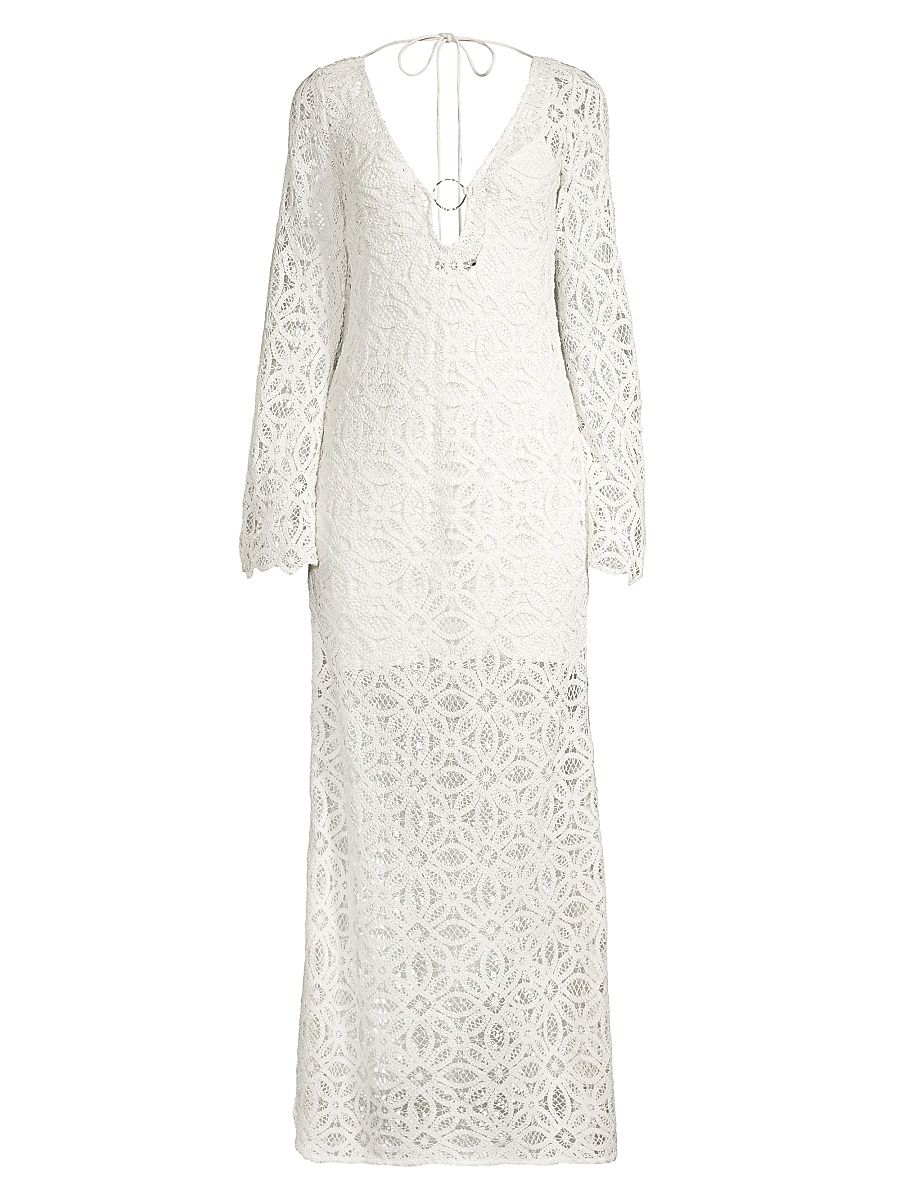 Women's Imogen Crocheted Maxi Dress - Ivory - Size 6
