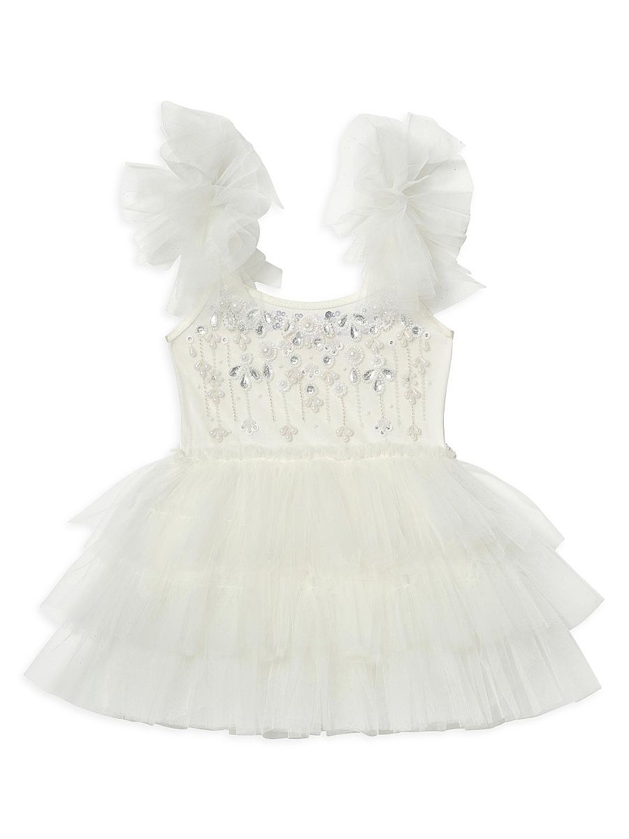 Baby Girl's Elysian Tides Bébé Whispers Of The Deep Tutu Dress - Milk - Size 18 Months