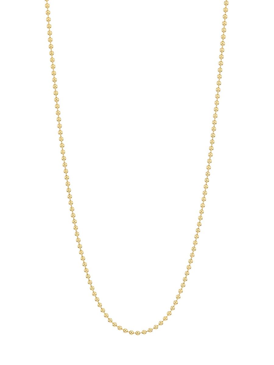 Women's 18K Yellow Gold Ball Chain Necklace, 18" - Yellow Gold - Size 18