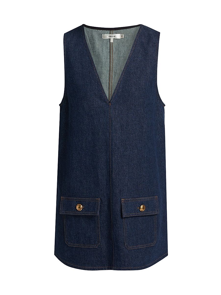 Women's The Pinafore Denim Minidress - Alchemy - Size XL