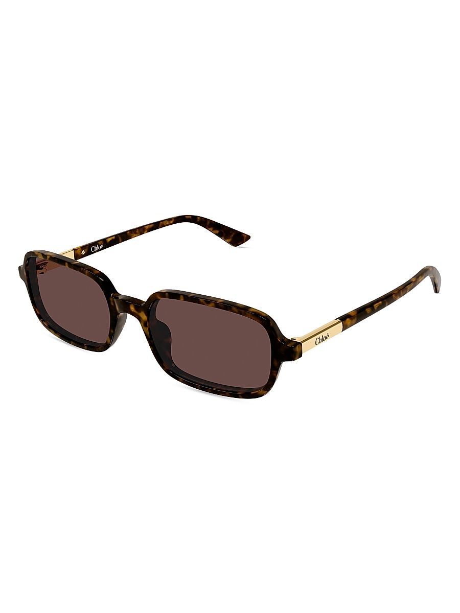 Women's Judy 53MM Rectangular Sunglasses - Brown