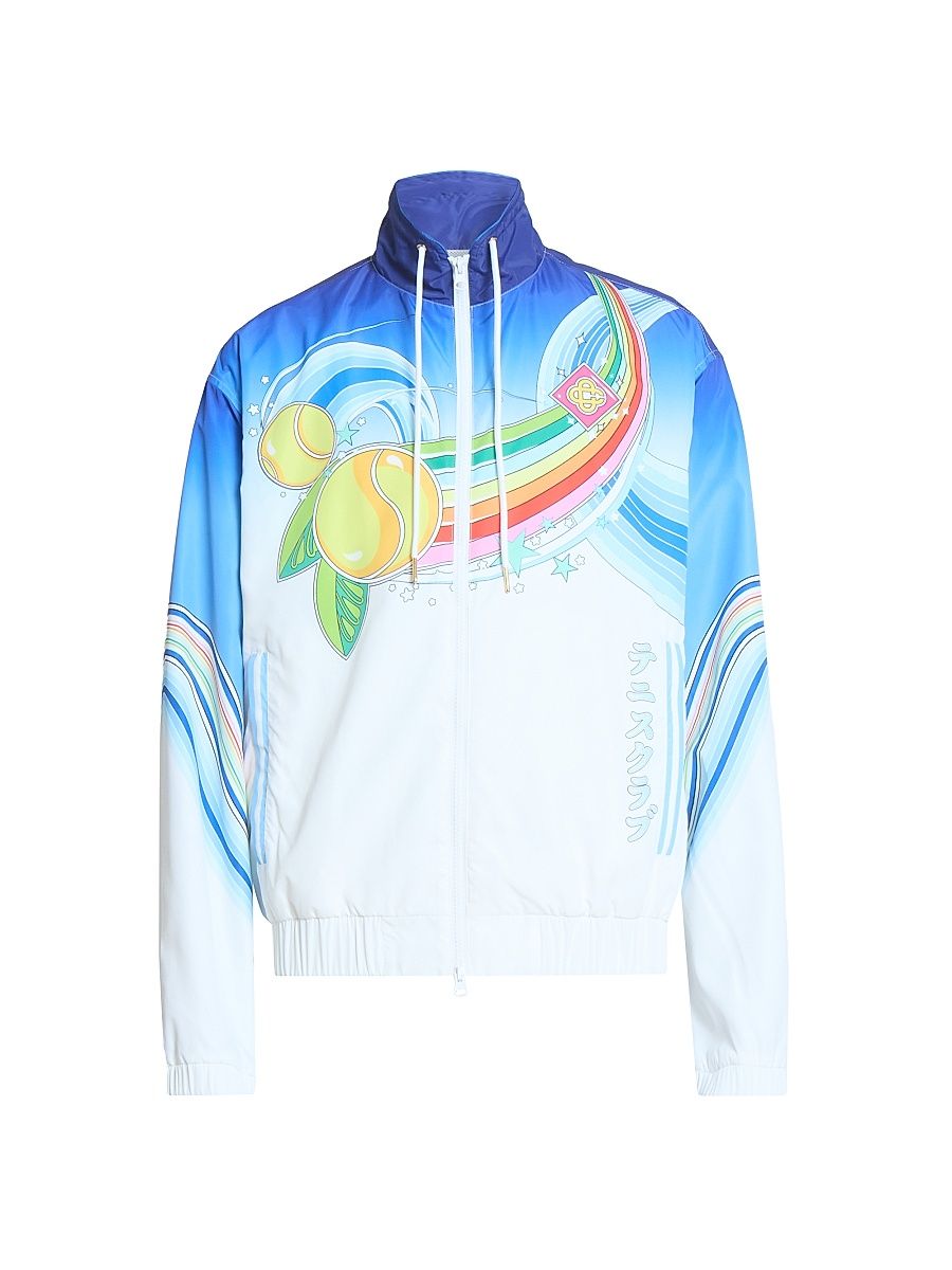 Men's Printed Taffeta Jacket - Poly Taffeta - Size Small