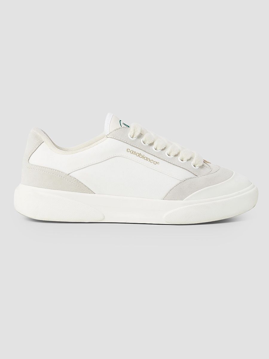 Men's Del Mar Colorblocked Suede Low-Top Sneakers - White - Size 7.5