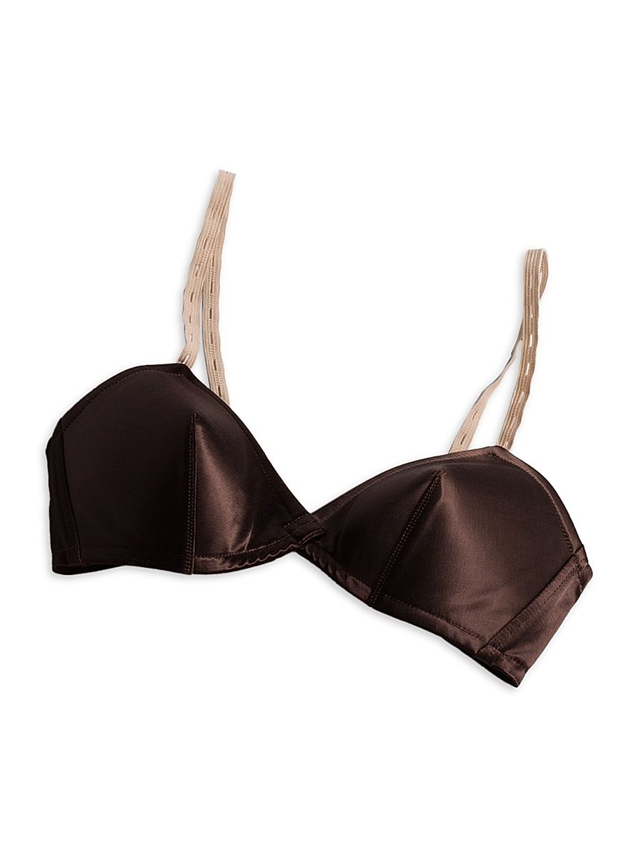 Women's Satin Bra Top - Brown - Size 0