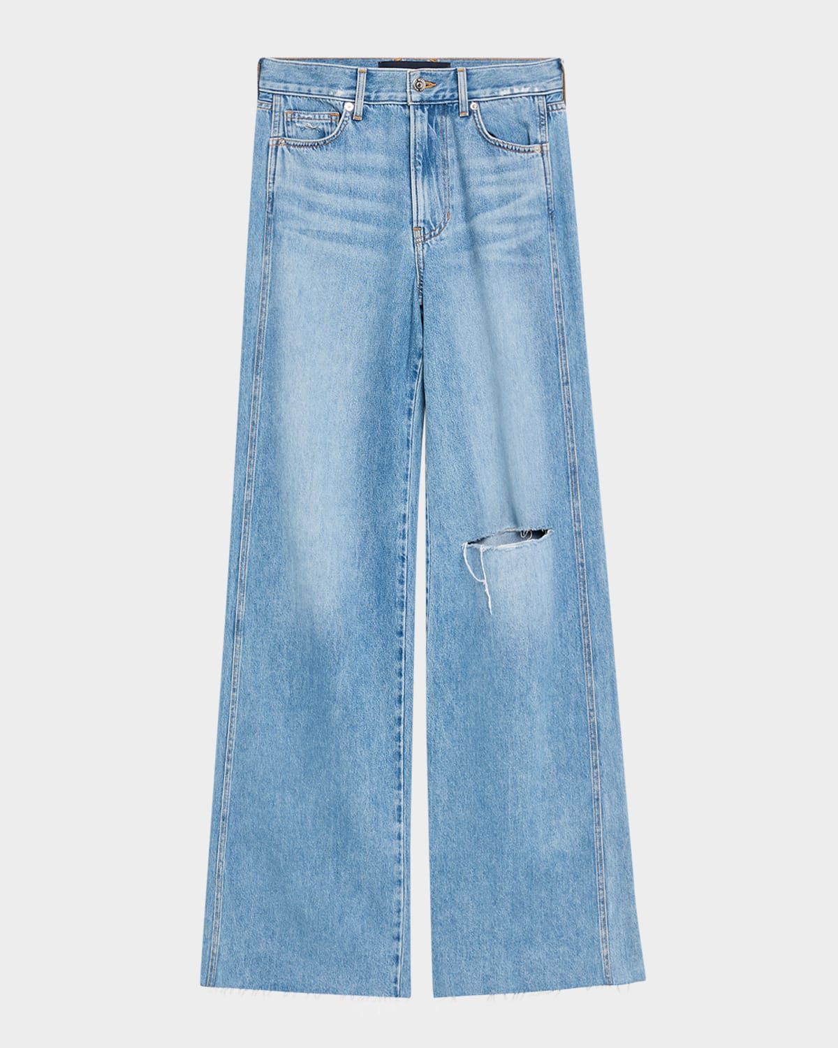 Kasey Mid-Rise Wide-Leg Jeans