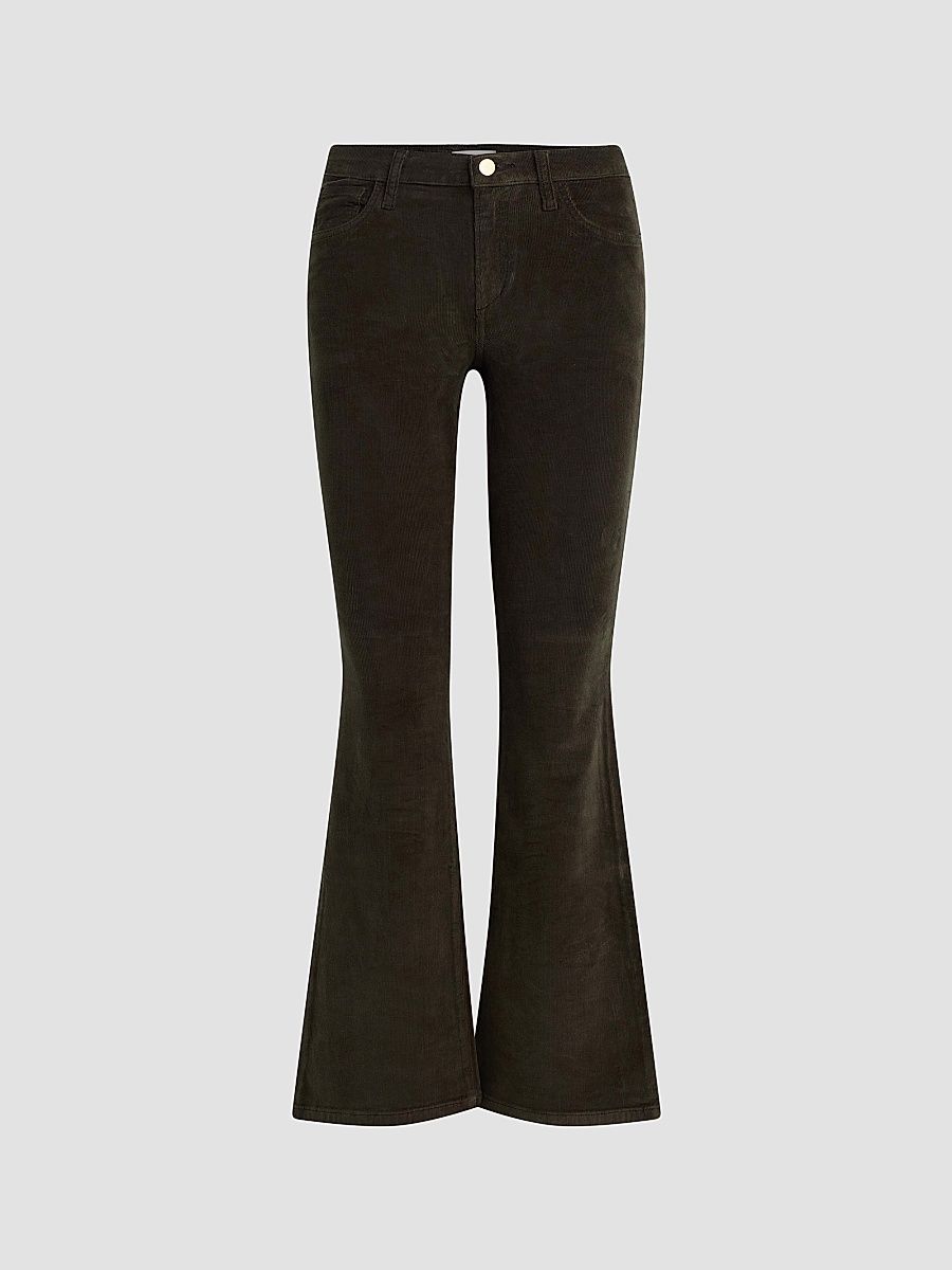Women's The Inez Corduroy Pants - Olive - Size 29