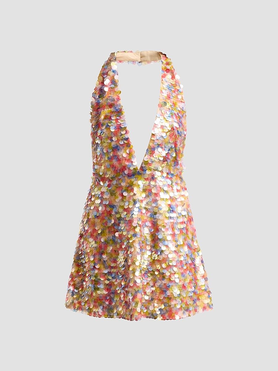 Women's Avigail Sequin Mini Dress - Size XL