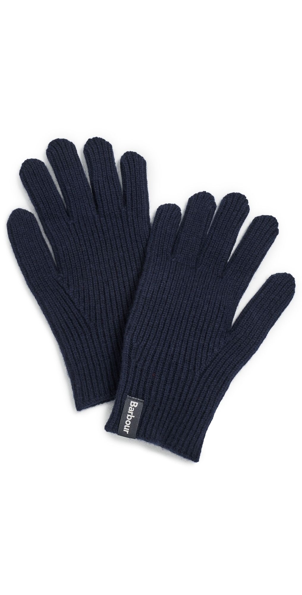 Barbour Danforth Knitted Gloves Navy L